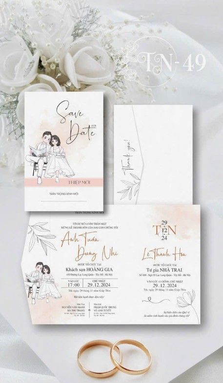 Mẫu thiệp cưới đẹp tại Hà Nội