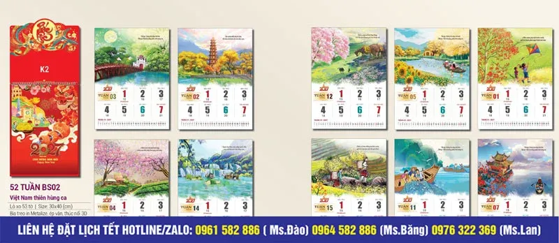 Mẫu 52 tuần BS02 Việt Nam thiên hùng ca