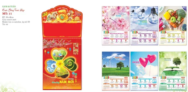 mẫu lịch 52 tuần