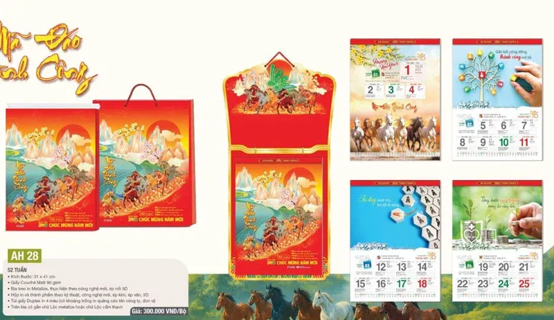 lịch 52 tuần chuyên nghiệp