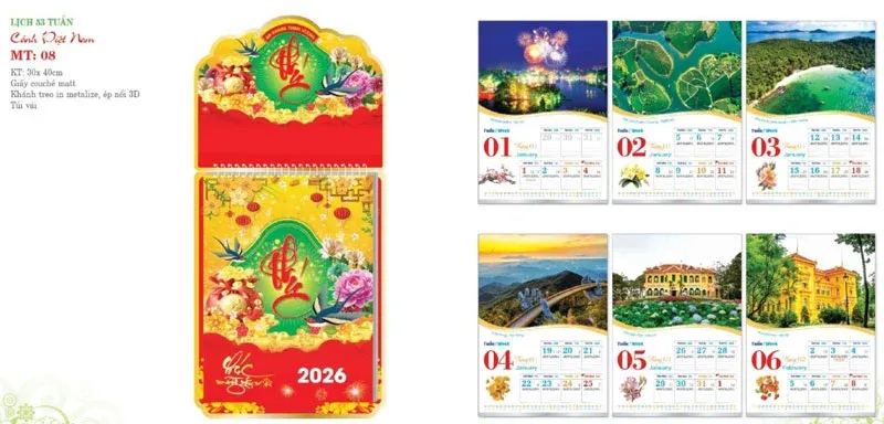 mẫu 52 tuần đẹp 2026