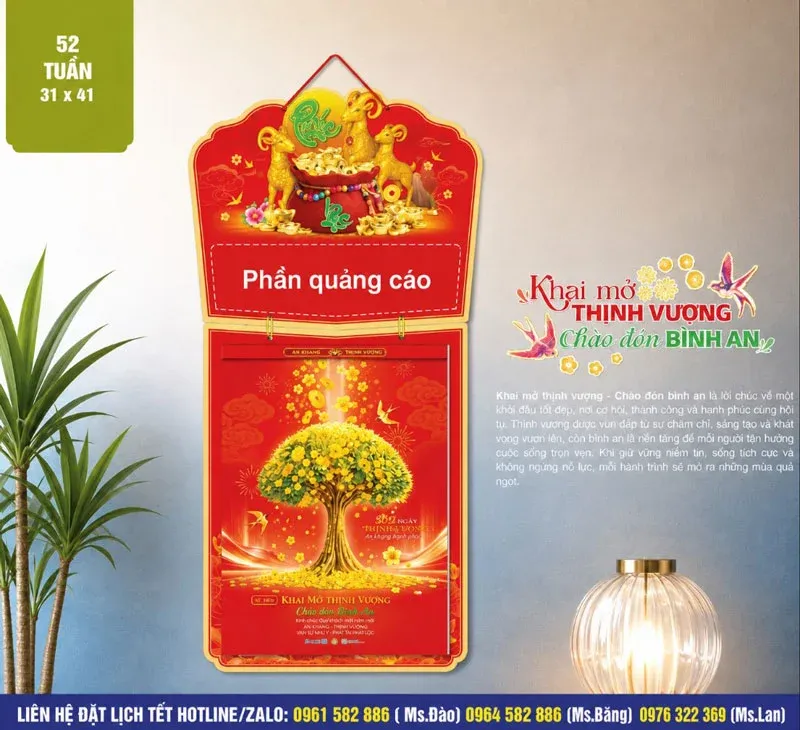 lịch 52 tuần 2027 cập nhật