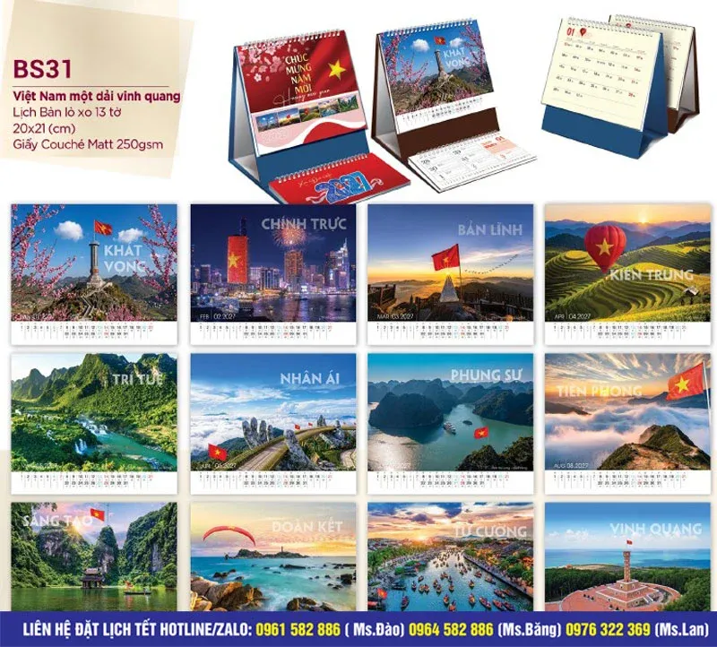 Mẫu để bàn một đài Vinh Quang