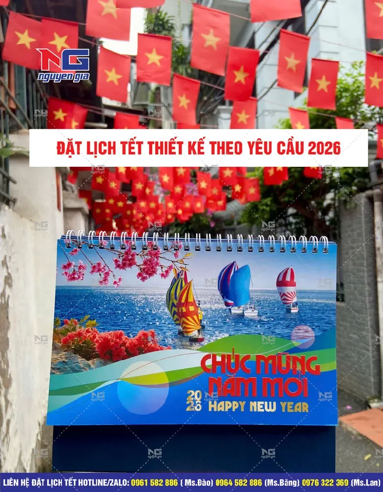 Mẫu lịch tết đẹp