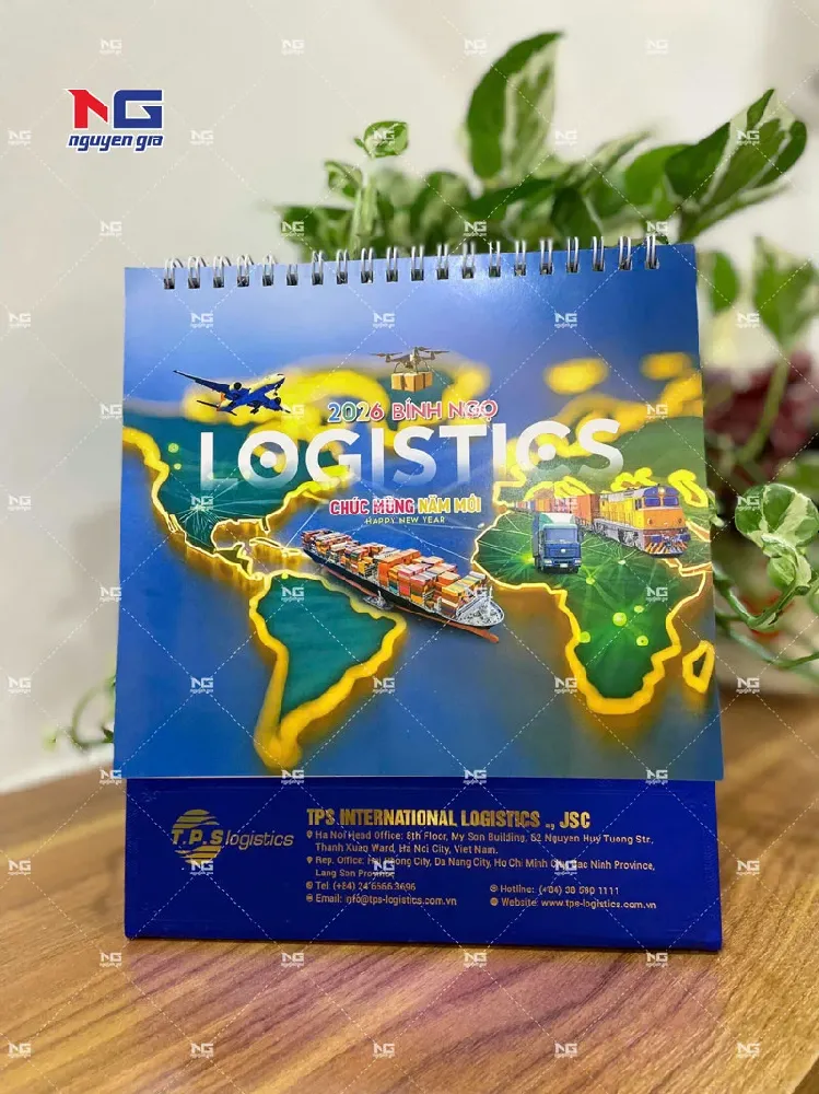 Mẫu lịch bàn đẹp đã được thiết kế