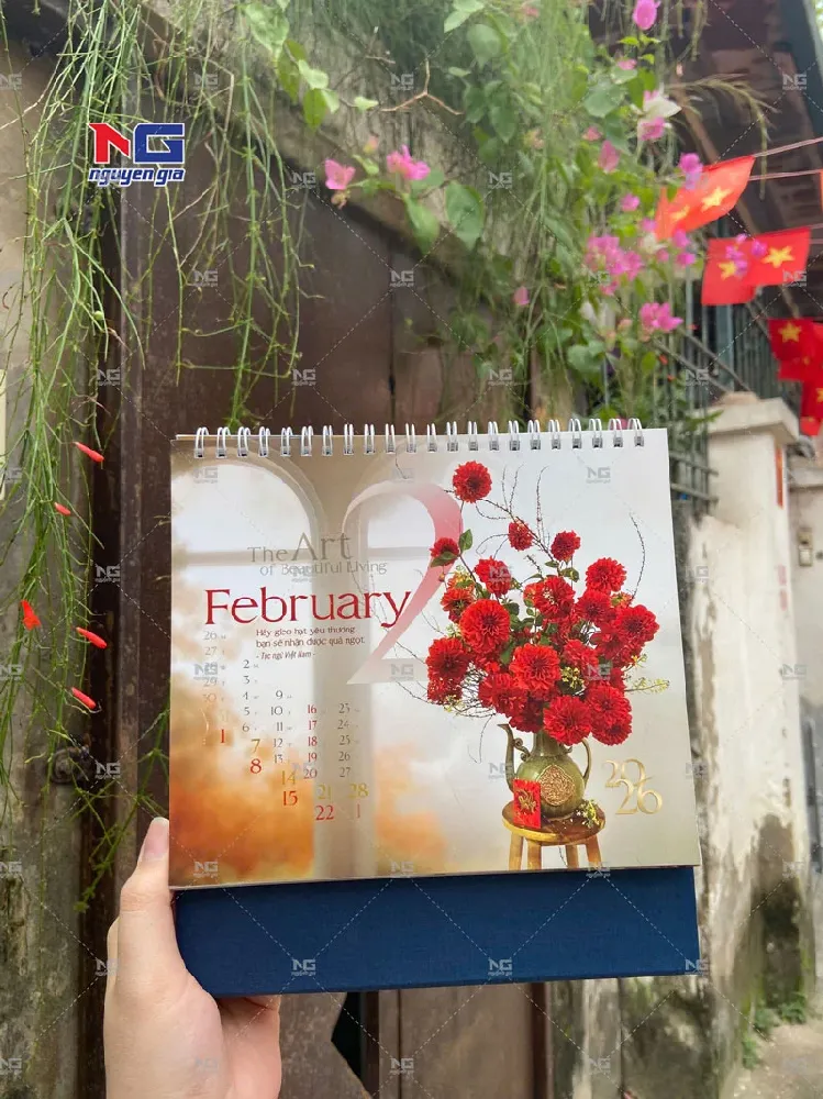 mẫu lịch tết đẹp