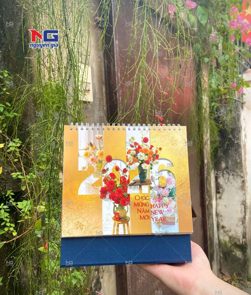 mẫu lịch tết để bàn đẹp