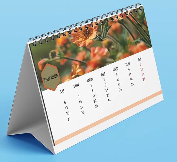 mẫu lịch để bàn 2026