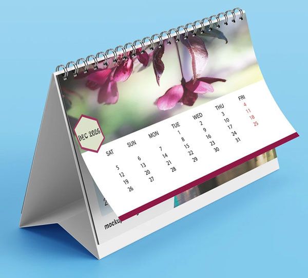 mẫu lịch để bàn
