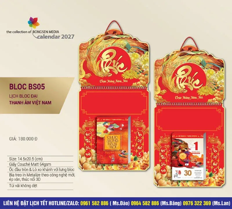 Bloc bs 05 lịch bloc Thanh Âm Việt Nam