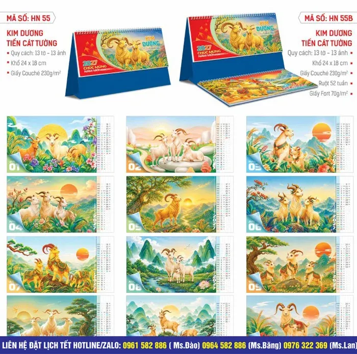 mẫu lịch tết 2027