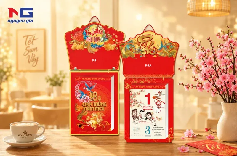 Mẫu lịch 20 x 30 cm siêu đại đẹp