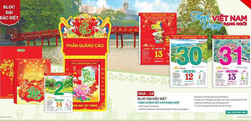 mẫu lịch 17x24cm