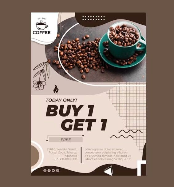 mẫu tờ rơi quán cafe 