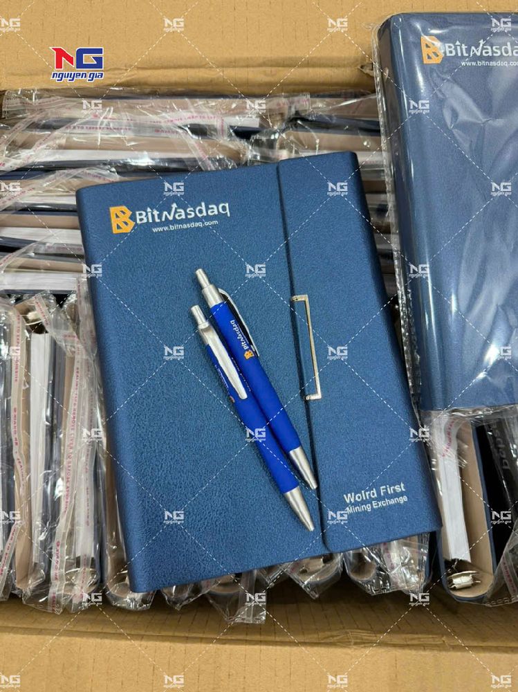 Mẫu sổ bìa da Bitnasdaq