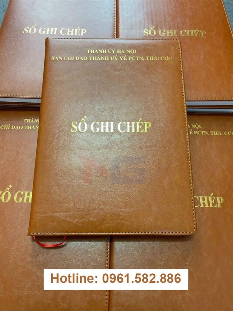 mẫu sổ bìa da bò