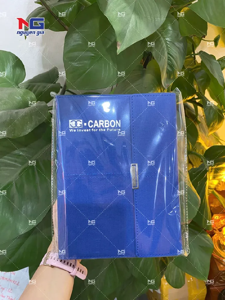 mẫu sổ bìa da carbon trả khách hàng