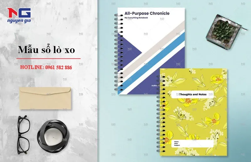 Mẫu sổ lò xo đẹp giá rẻ Hà Nội