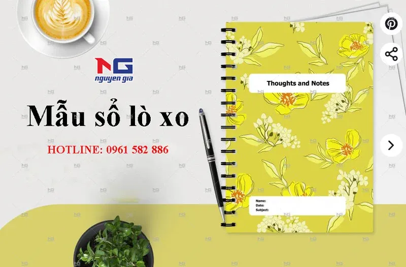 mẫu sổ lò xo A5 đẹp