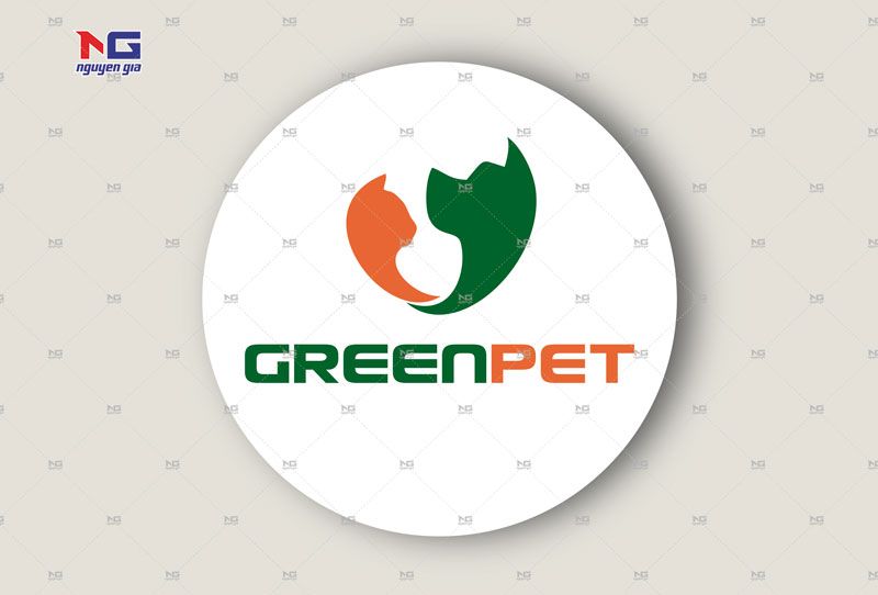 In tem tròn greenpet